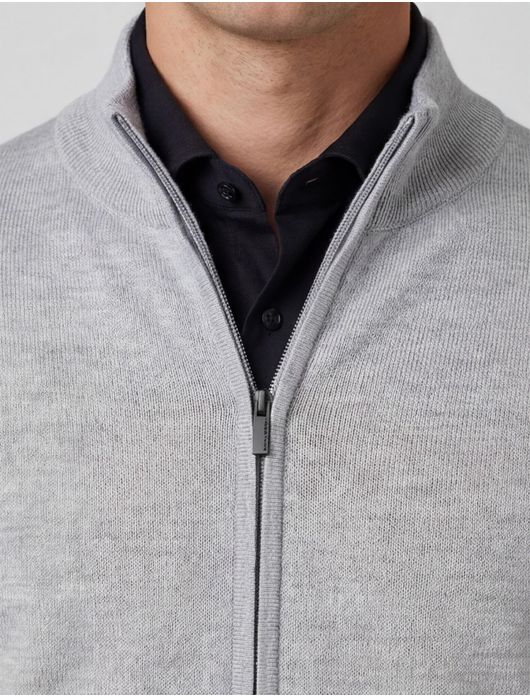 Thomas Maine vest grijs gemeleerd