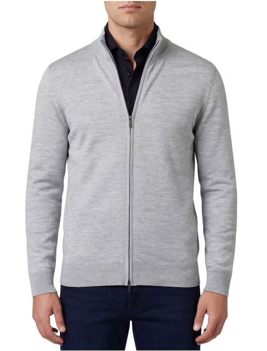 Thomas Maine vest grijs gemeleerd