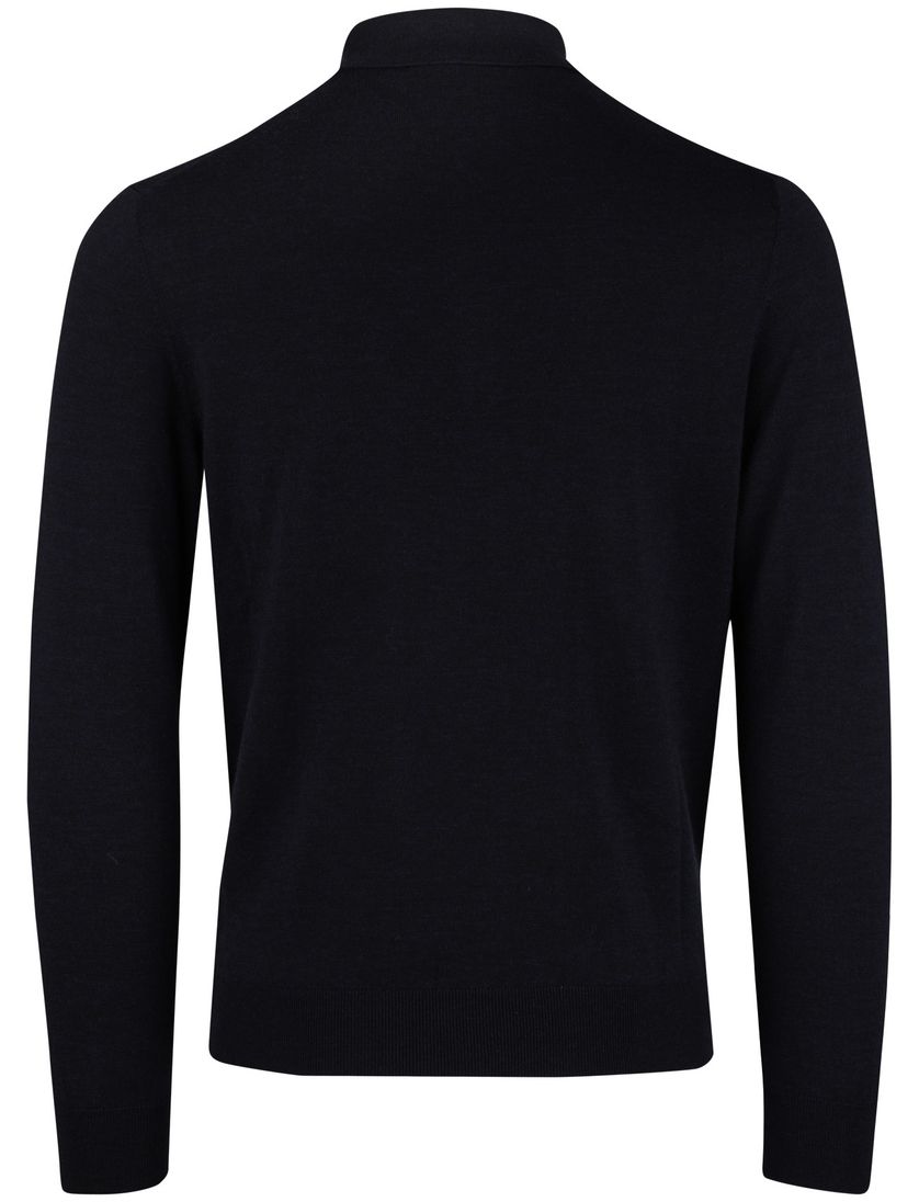 Thomas Maine navy trui merinowol effen normale fit