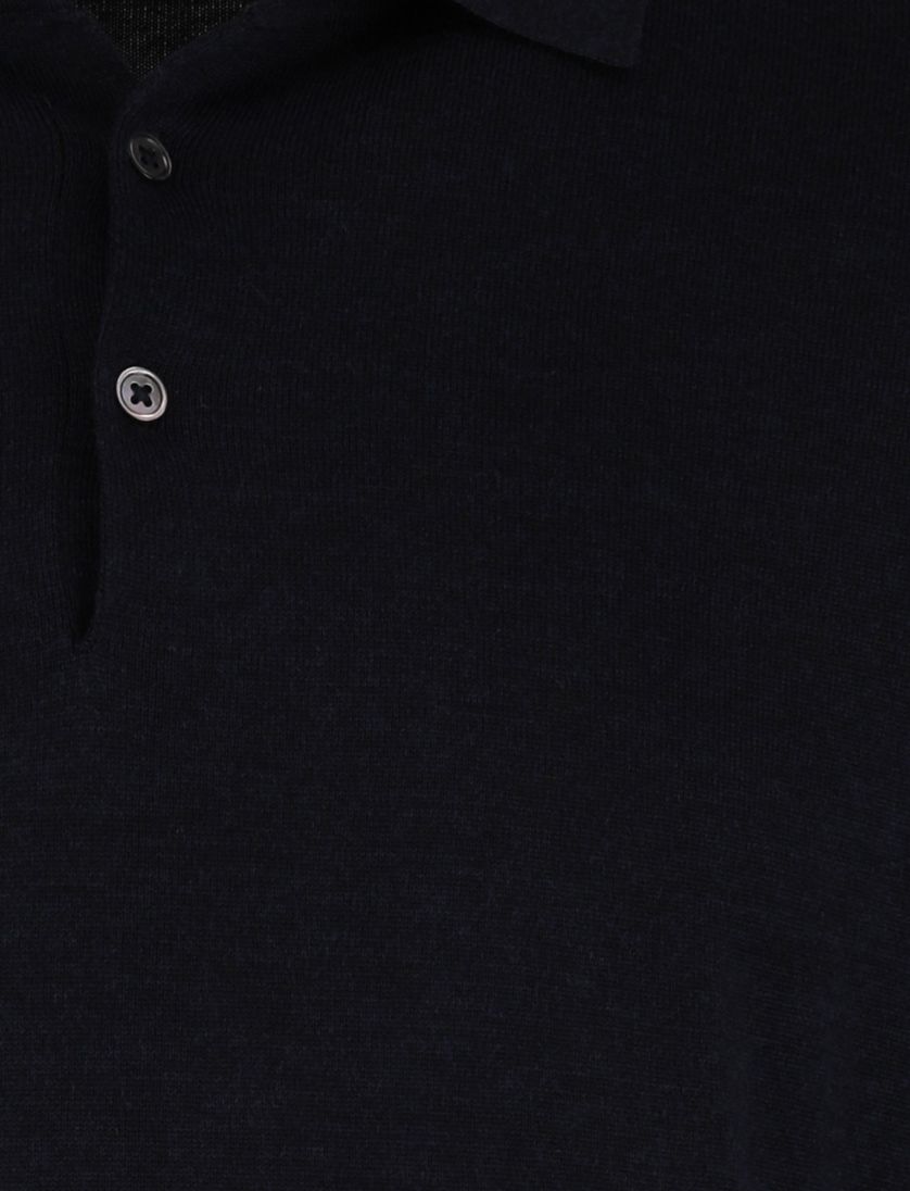 Thomas Maine navy trui merinowol effen normale fit