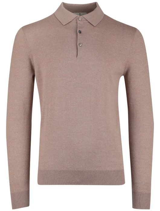 Thomas Maine 3-knoops polo beige