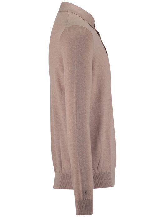 Thomas Maine 3-knoops polo beige