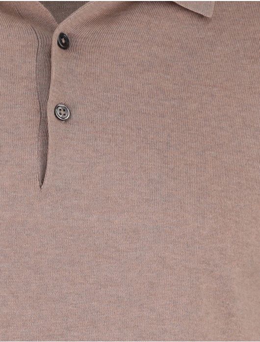 Thomas Maine 3-knoops polo beige