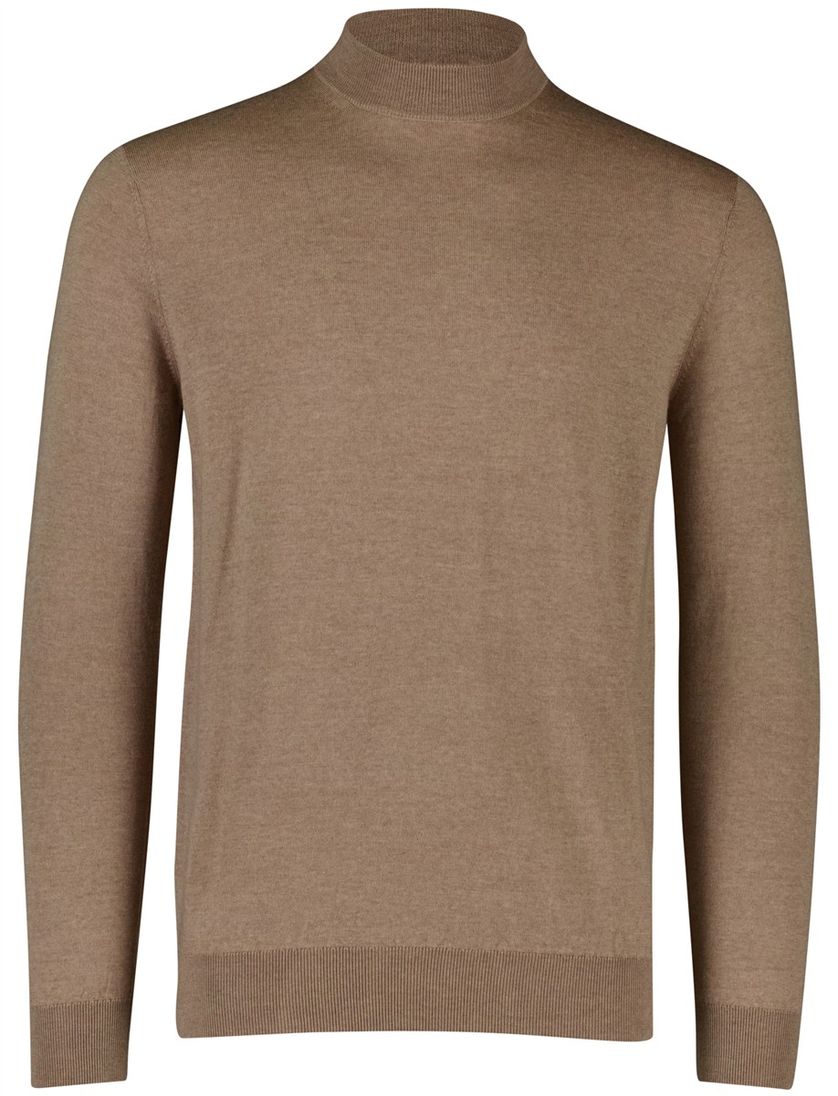Thomas Maine pullover turtleneck lichtbruin