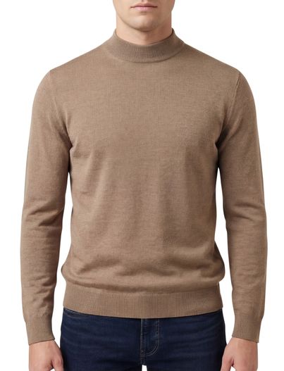 Thomas Maine Thomas Maine pullover turtleneck lichtbruin