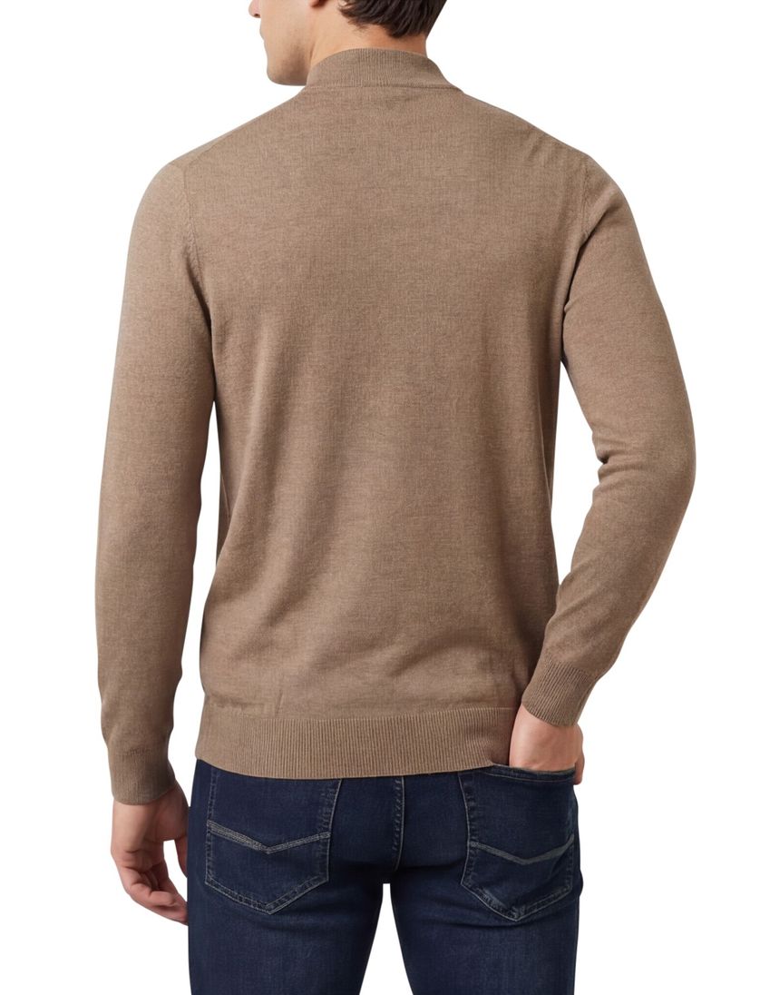 Thomas Maine pullover turtleneck lichtbruin