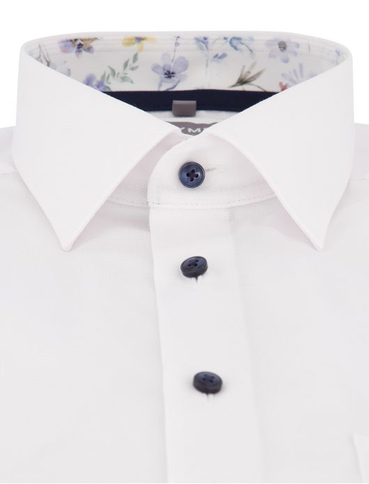 Olymp comfort fit korte mouw overhemd wit