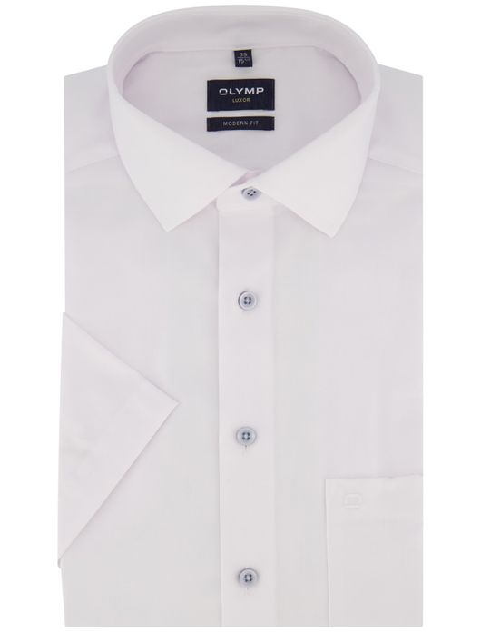 Olymp overhemd korte mouw wit modern fit