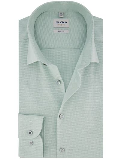 Olymp Olymp Level Five body fit business overhemd groen