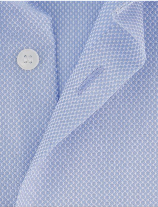 Olymp lange mouw overhemd blauw body fit