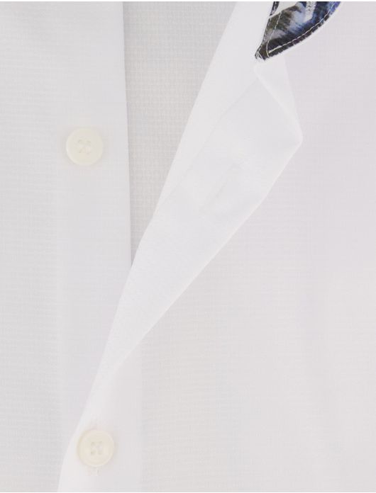 Olymp overhemd korte mouw effen wit body fit