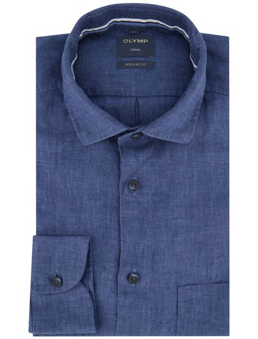 casual overhemd blauw Olymp