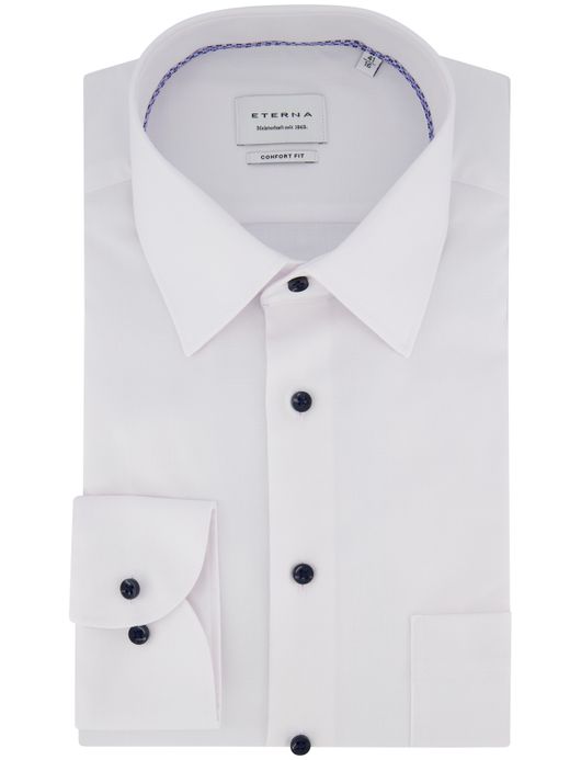Eterna overhemd wit effen ml7