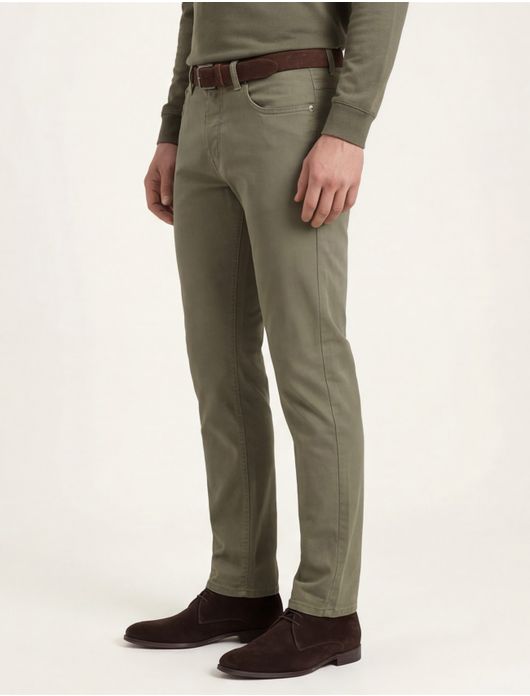Pierre Cardin 5-p broek effen bruin