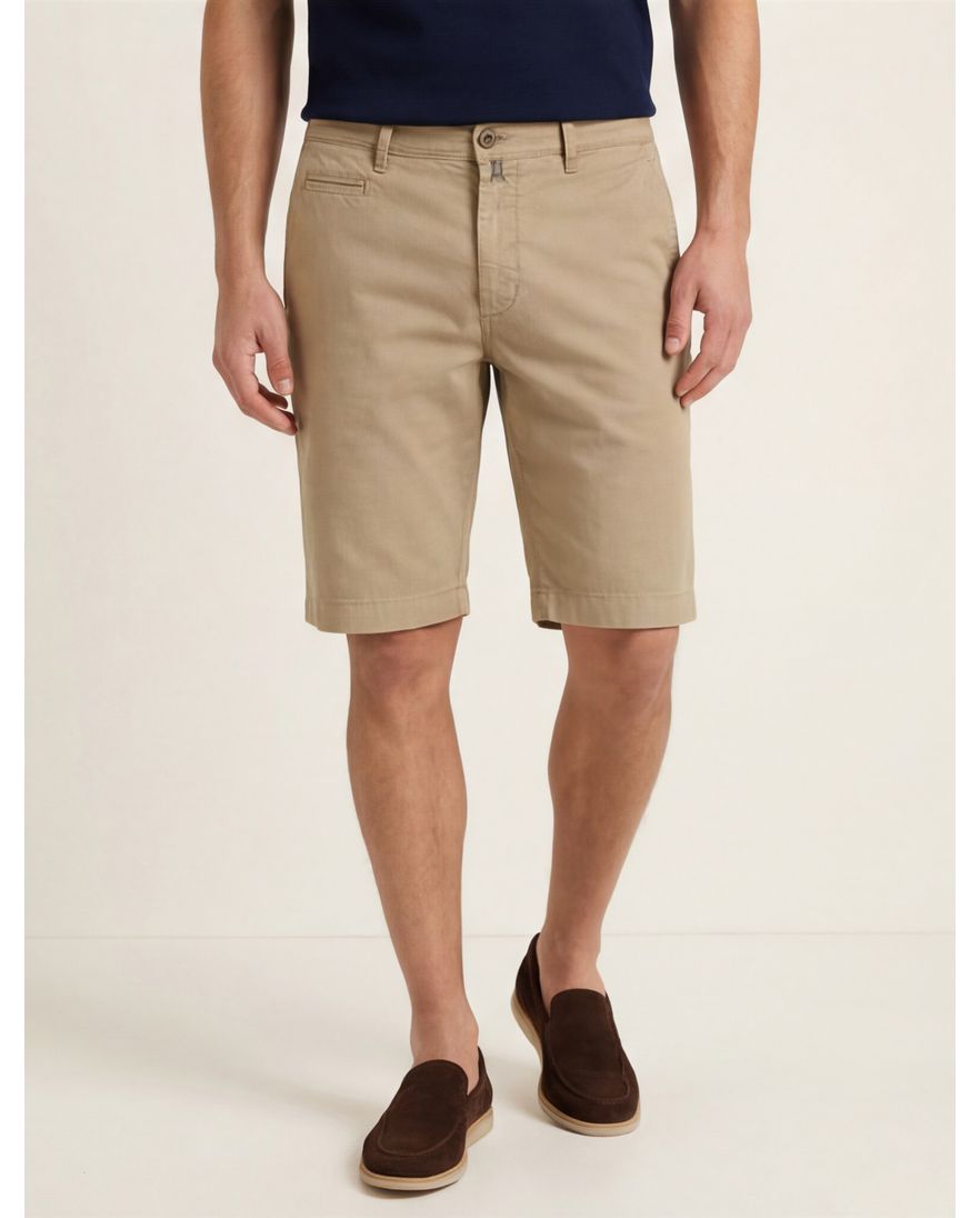 Pierre Cardin Bermuda pc strassbourg bruin effen