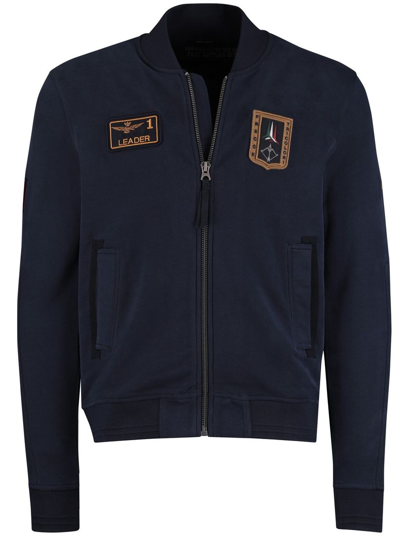 Vest Aeronautica Militare donkerblauw emblemen