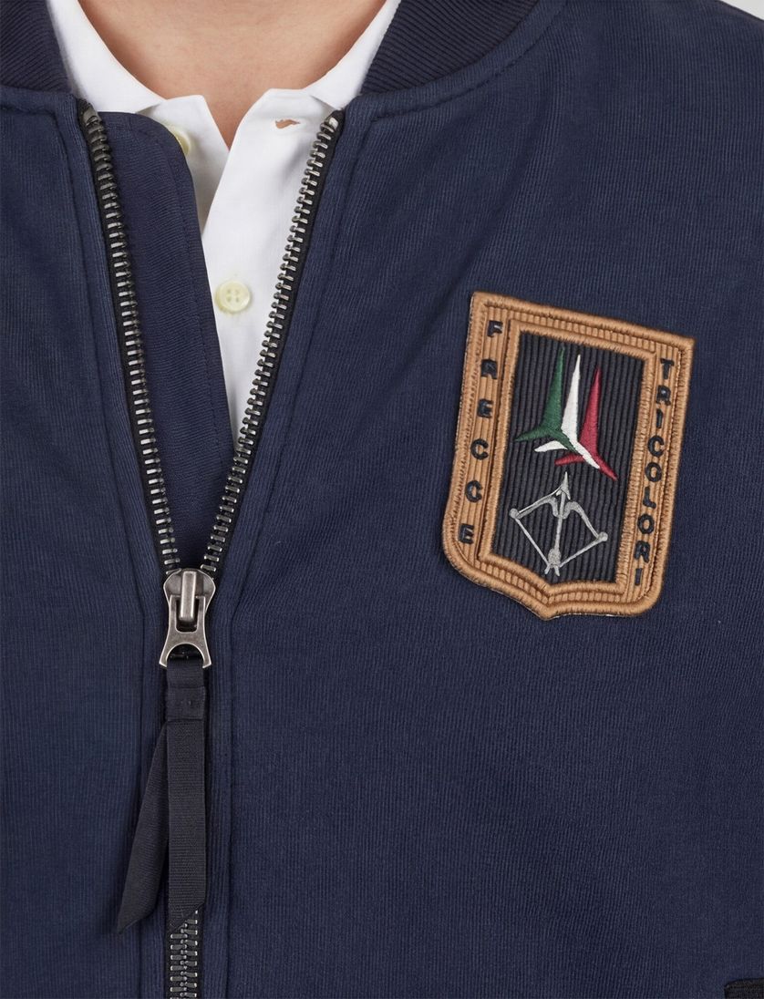 Vest Aeronautica Militare donkerblauw emblemen