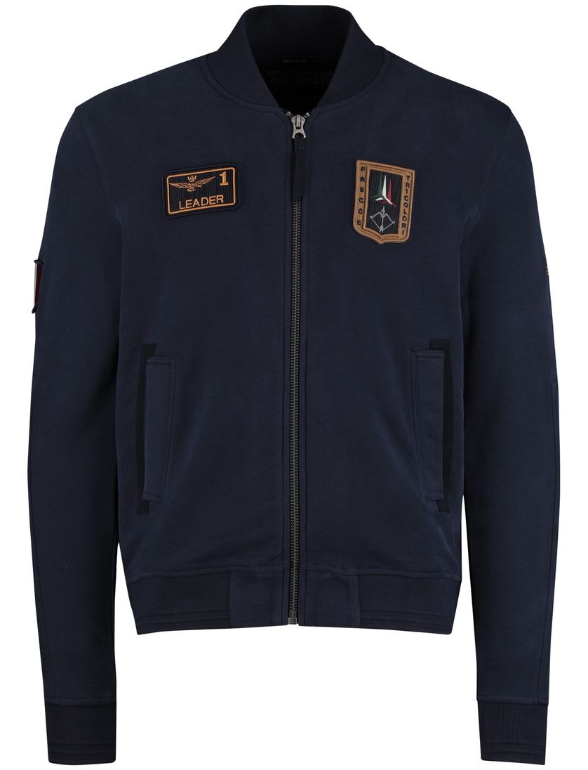 Vest Aeronautica Militare donkerblauw emblemen