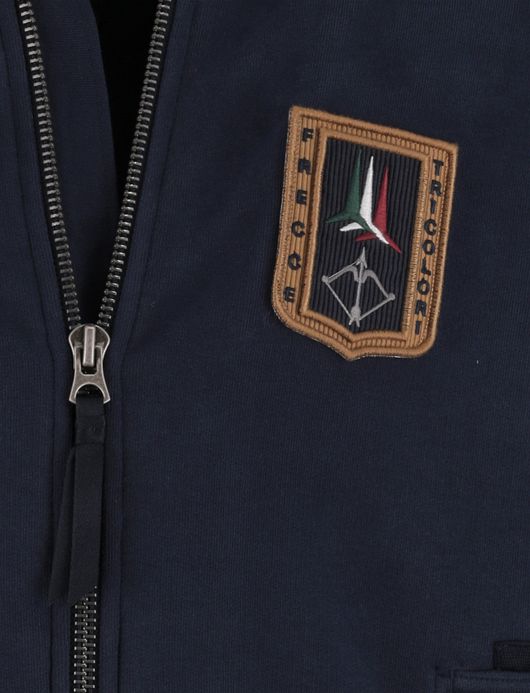 Aeronautica Militare Vest donkerblauw katoen emblemen