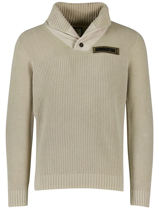 Aeronautica Militare trui beige gebreid