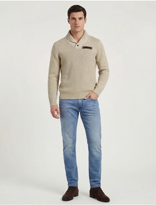 Aeronautica Militare trui beige gebreid