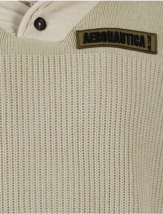 Aeronautica Militare trui beige gebreid