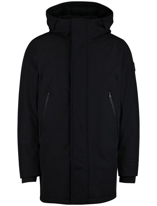 Airforce winterjas effen donkerblauw normale fit