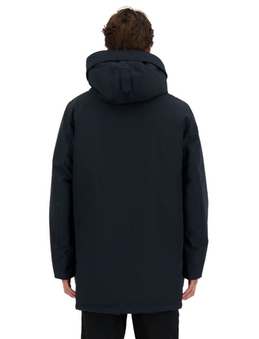 Airforce winterjas effen donkerblauw normale fit