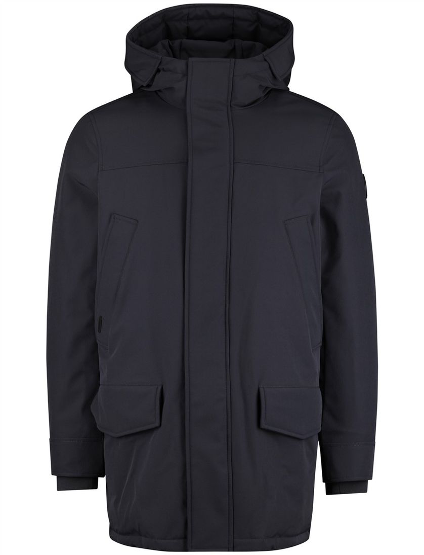 Airforce winterjas effen navy normale fit