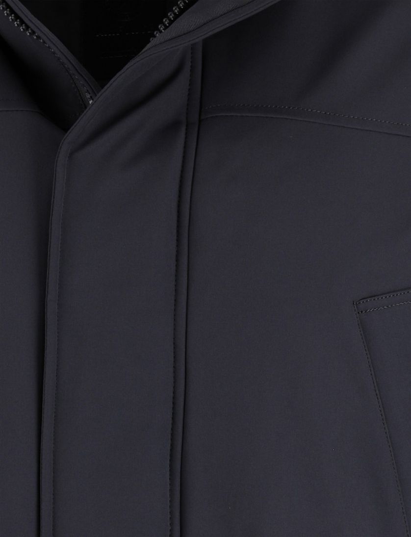 Airforce winterjas effen navy normale fit