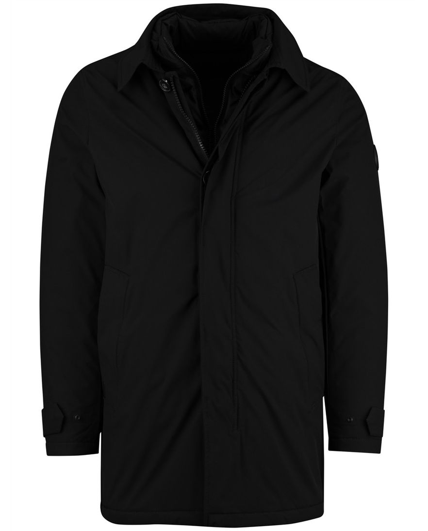 Airforce winterjas zwart effen waterdicht