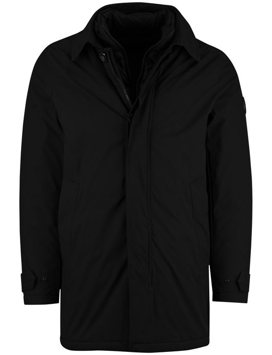 Airforce winterjas zwart effen