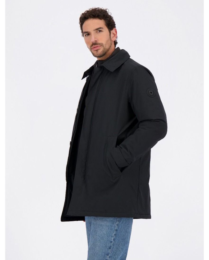 Airforce winterjas zwart effen waterdicht