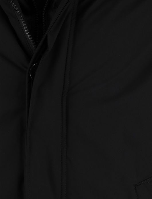 Airforce winterjas zwart effen