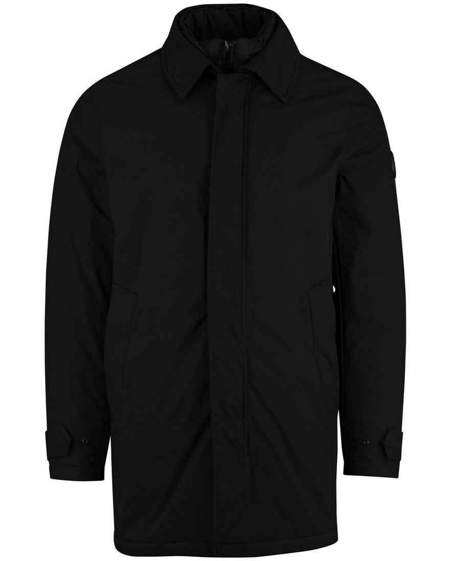 Airforce winterjas zwart effen waterdicht