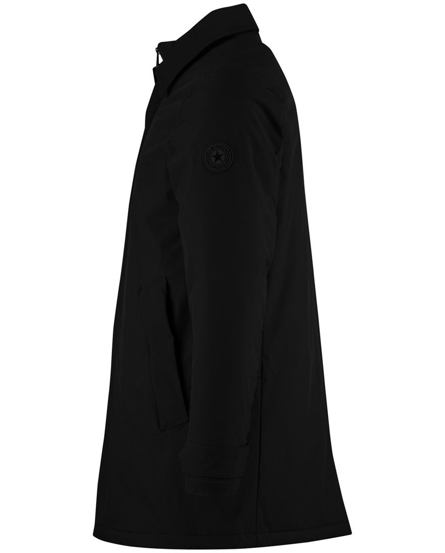 Airforce winterjas zwart effen waterdicht