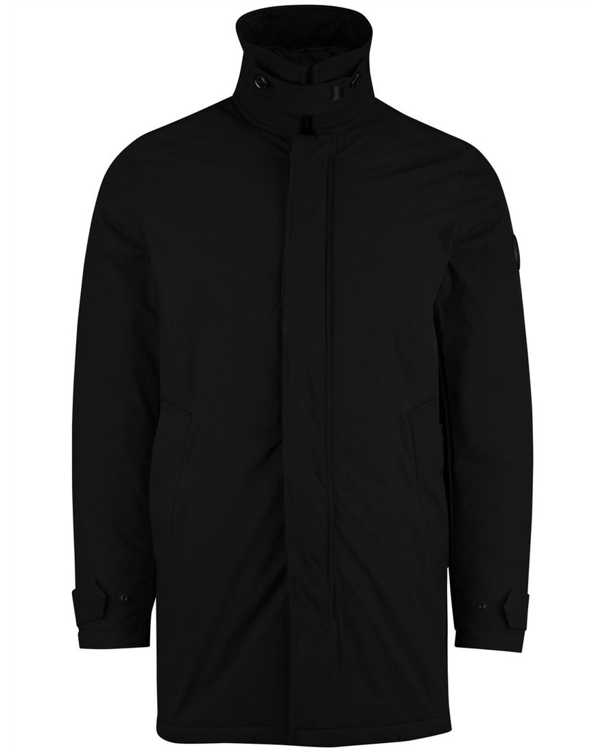 Airforce winterjas zwart effen waterdicht