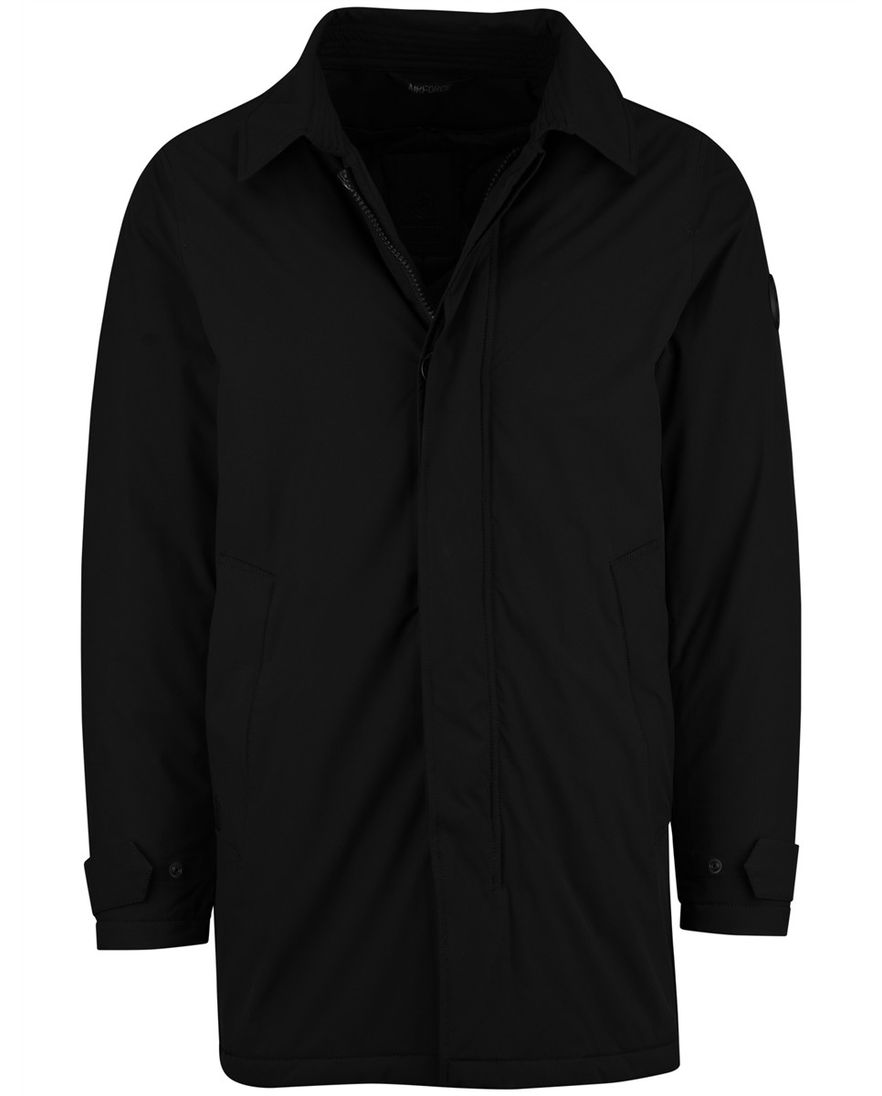 Airforce winterjas zwart effen waterdicht