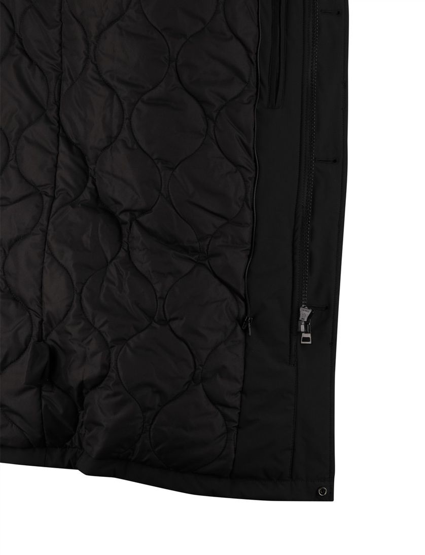 Airforce winterjas effen zwart waterdicht