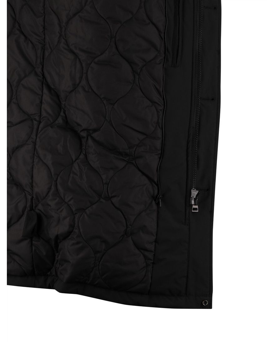 Airforce winterjas zwart effen waterdicht