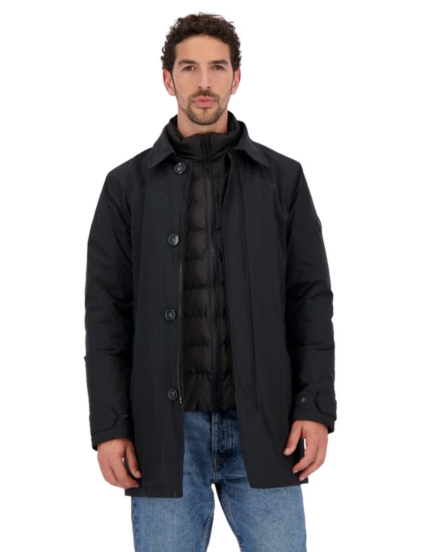 Airforce winterjas effen zwart waterdicht