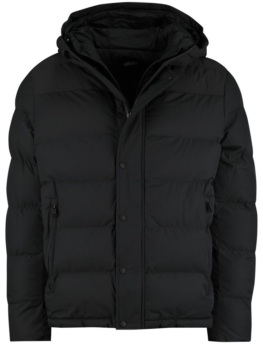 Airforce Vic puffer winterjas groen polyester