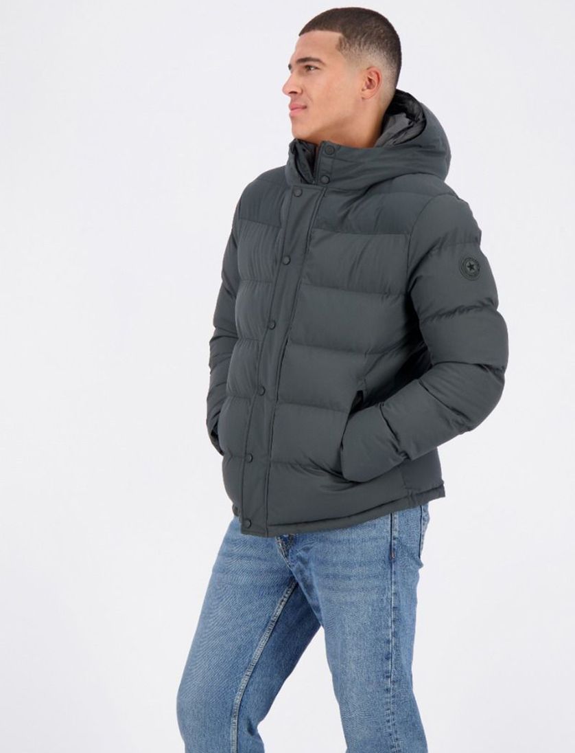 Airforce Vic puffer winterjas groen polyester