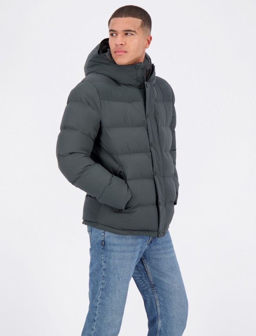 Airforce Vic puffer winterjas groen polyester