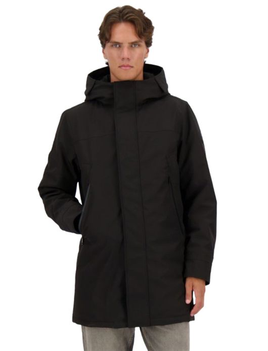 Airforce winterjas effen zwart normale fit waterdicht