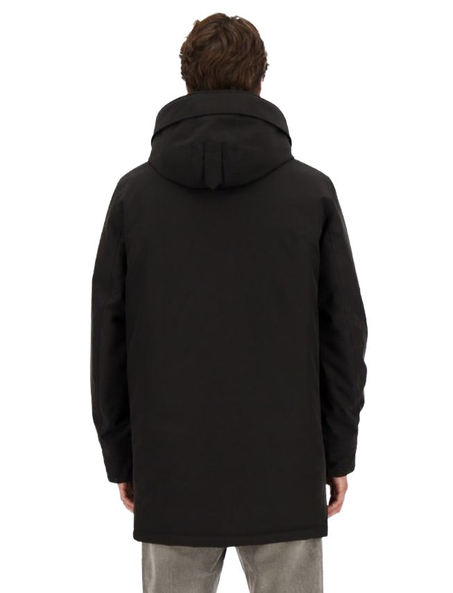 Airforce winterjas waterdicht zwart effen normale fit