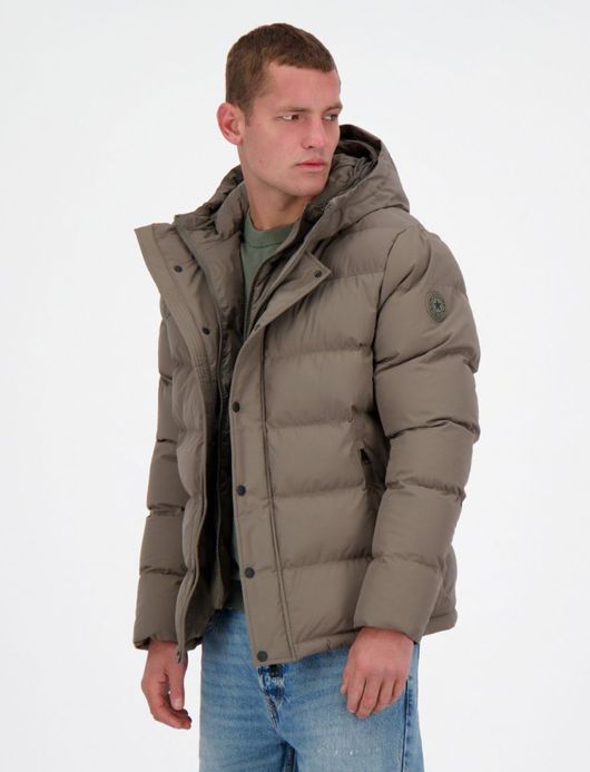 Airforce Vic winterjas puffer taupe