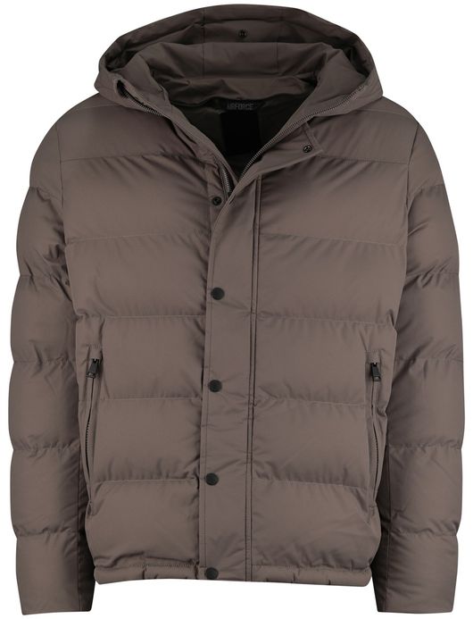 Airforce winterjas waterdicht bruin effen normale fit
