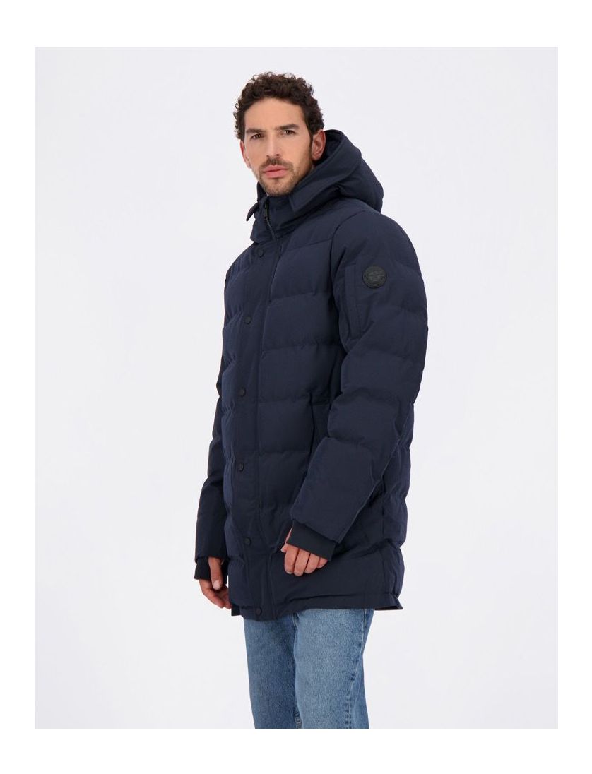 Airforce winterjas slim fit capuchon donkerblauw