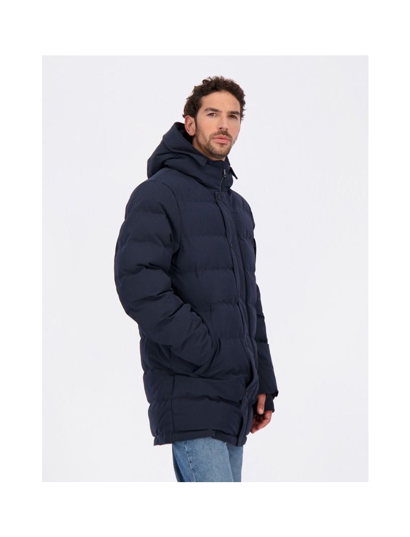 Airforce winterjas slim fit capuchon donkerblauw